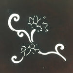 Antique Japanese Katagami Paper Kimono Stencil Katazome Floral Design C675