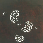 Antique Japanese Katagami Paper Kimono Stencil Katazome Floral Design C677