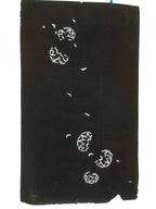 Antique Japanese Katagami Paper Kimono Stencil Katazome Floral Design C677