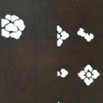 Antique Japanese Katagami Paper Kimono Stencil Katazome Flower Design C666