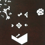 Antique Japanese Katagami Paper Kimono Stencil Katazome Flower Design C666