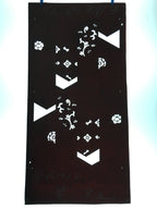 Antique Japanese Katagami Paper Kimono Stencil Katazome Flower Design C666