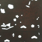 Antique Japanese Katagami Paper Kimono Stencil Katazome Flower Design C673