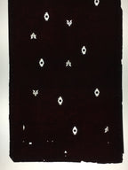 Antique Japanese Katagami Paper Kimono Stencil Katazome Flower Leaf Pattern C872