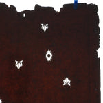 Antique Japanese Katagami Paper Kimono Stencil Katazome Flower Leaf Pattern C873