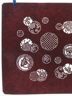 Antique Japanese Katagami Paper Kimono Stencil Katazome Flower Medley A627