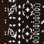 Antique Japanese Katagami Paper Kimono Stencil Katazome Flower Pattern C840