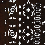 Antique Japanese Katagami Paper Kimono Stencil Katazome Flower Pattern C840