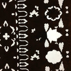 Antique Japanese Katagami Paper Kimono Stencil Katazome Flower Pattern C840