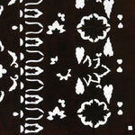 Antique Japanese Katagami Paper Kimono Stencil Katazome Flower Pattern C840