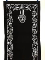 Antique Japanese Katagami Paper Kimono Stencil Katazome Flower Pattern C843