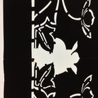 Antique Japanese Katagami Paper Kimono Stencil Katazome Flower Pattern C847