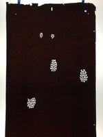 Antique Japanese Katagami Paper Kimono Stencil Katazome Flower Pattern C854