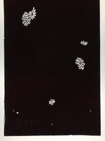 Antique Japanese Katagami Paper Kimono Stencil Katazome Flower Pattern C856