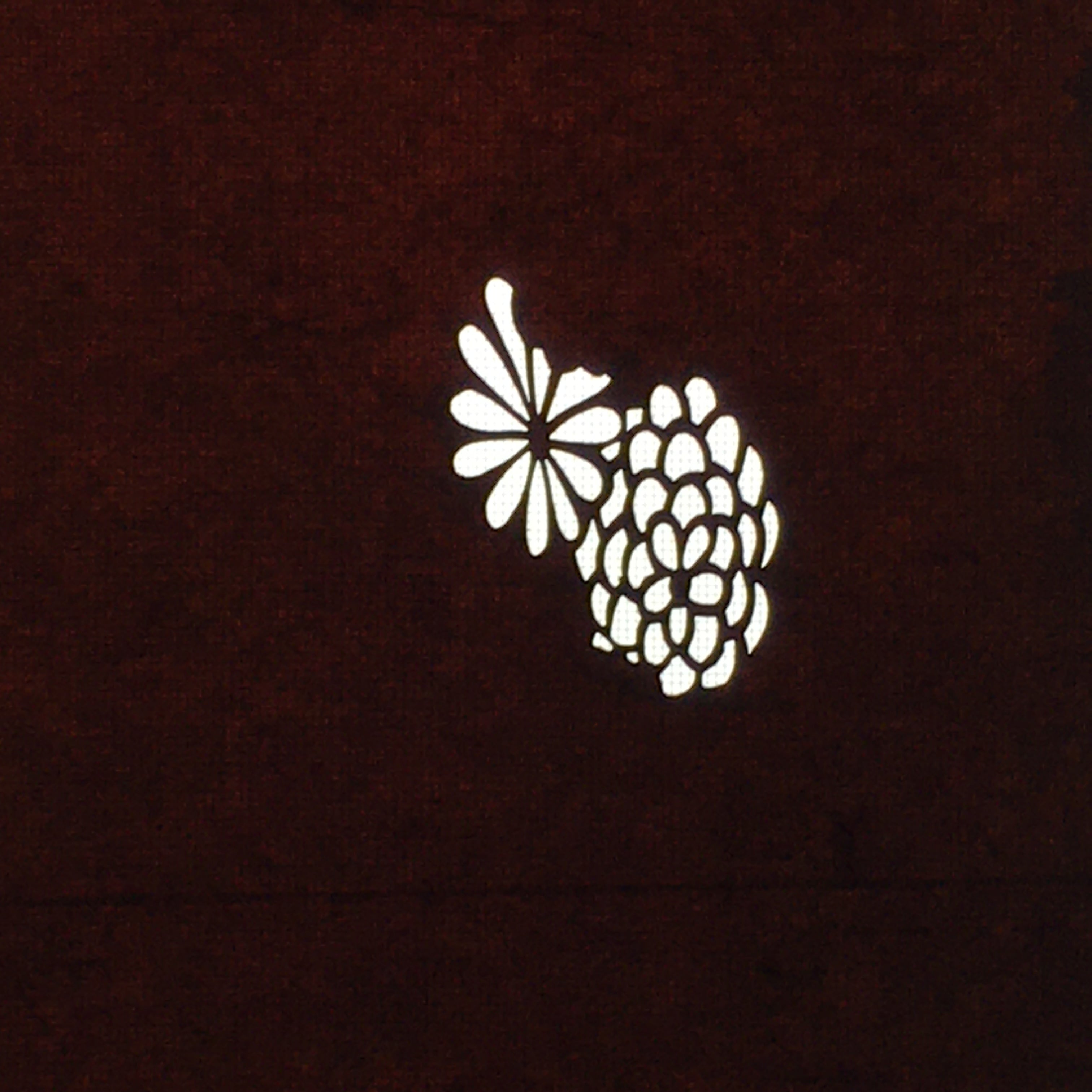 Antique Japanese Katagami Paper Kimono Stencil Katazome Flower Pattern C857