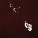 Antique Japanese Katagami Paper Kimono Stencil Katazome Flower Pattern C857