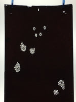 Antique Japanese Katagami Paper Kimono Stencil Katazome Flower Pattern C859