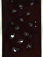Antique Japanese Katagami Paper Kimono Stencil Katazome Flower Pattern C878