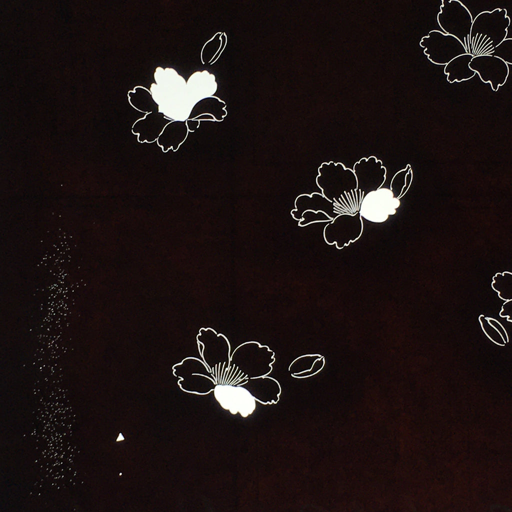 Antique Japanese Katagami Paper Kimono Stencil Katazome Flower Pattern C878