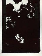 Antique Japanese Katagami Paper Kimono Stencil Katazome Garden Pattern C864