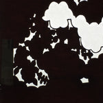 Antique Japanese Katagami Paper Kimono Stencil Katazome Garden Pattern C865