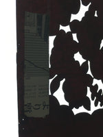 Antique Japanese Katagami Paper Kimono Stencil Katazome Garden Pattern C865