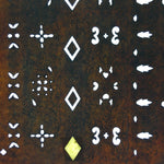 Antique Japanese Katagami Paper Kimono Stencil Katazome Geometric Pattern C841