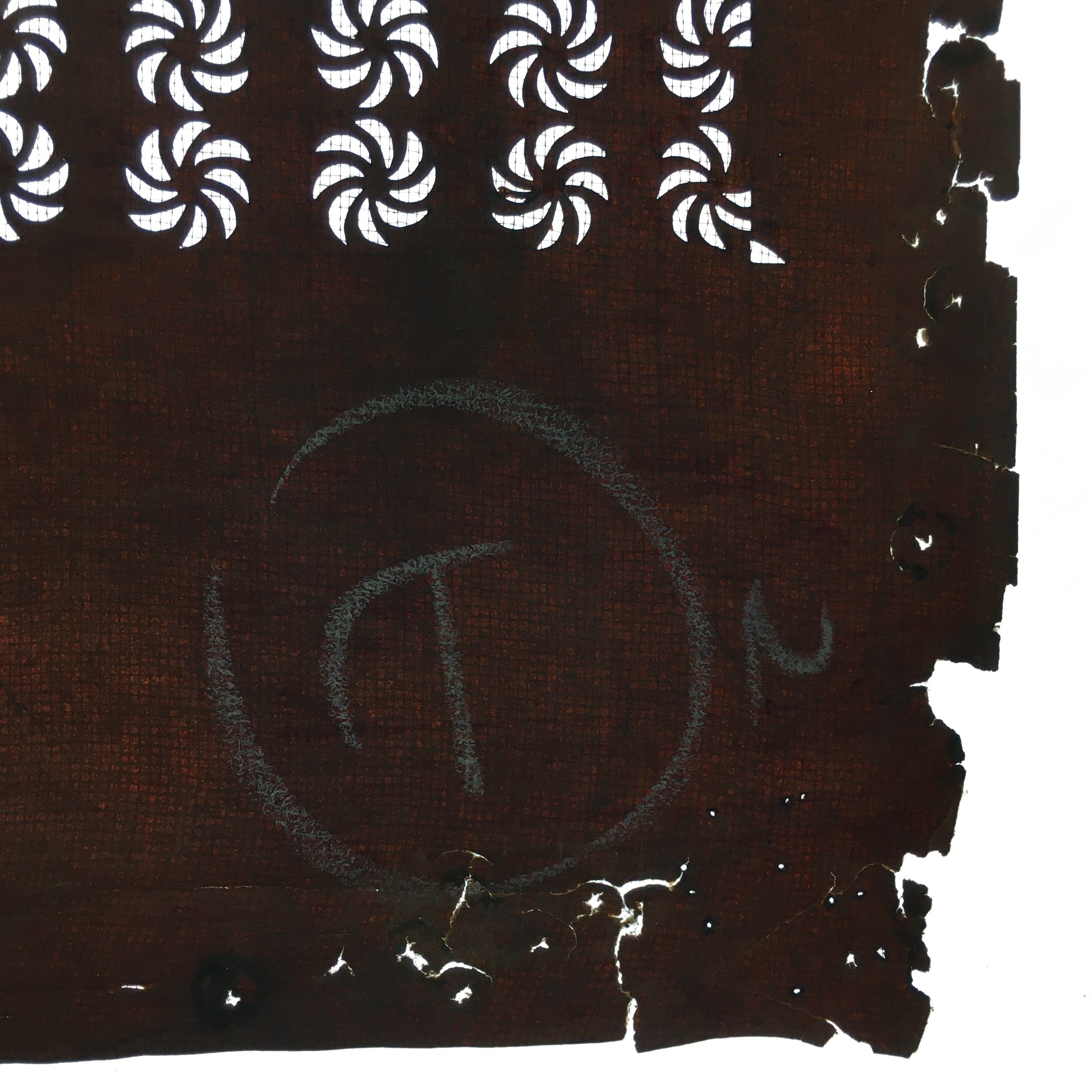 Antique Japanese Katagami Paper Kimono Stencil Katazome Graphic Design C614
