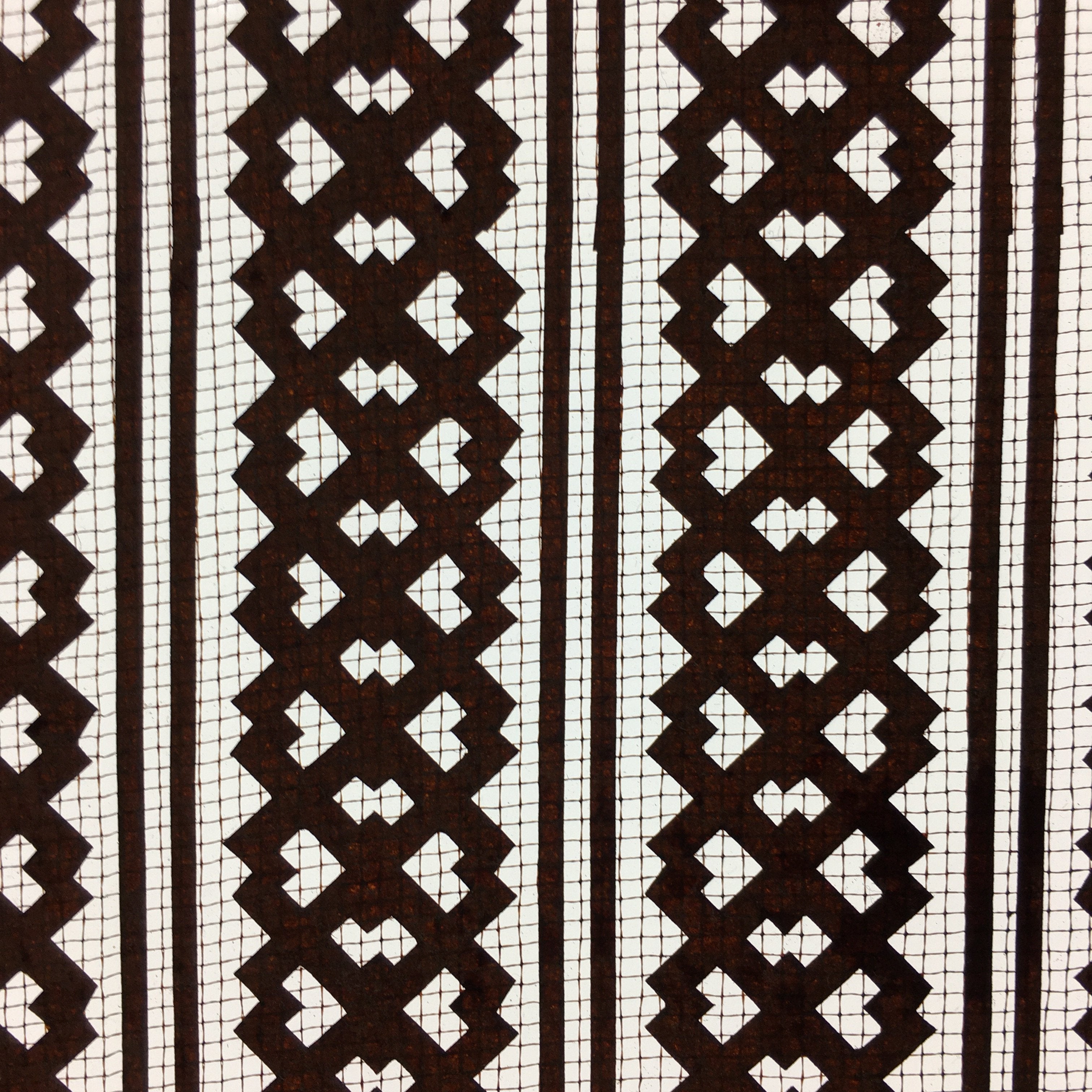 Antique Japanese Katagami Paper Kimono Stencil Katazome Graphic Design C618