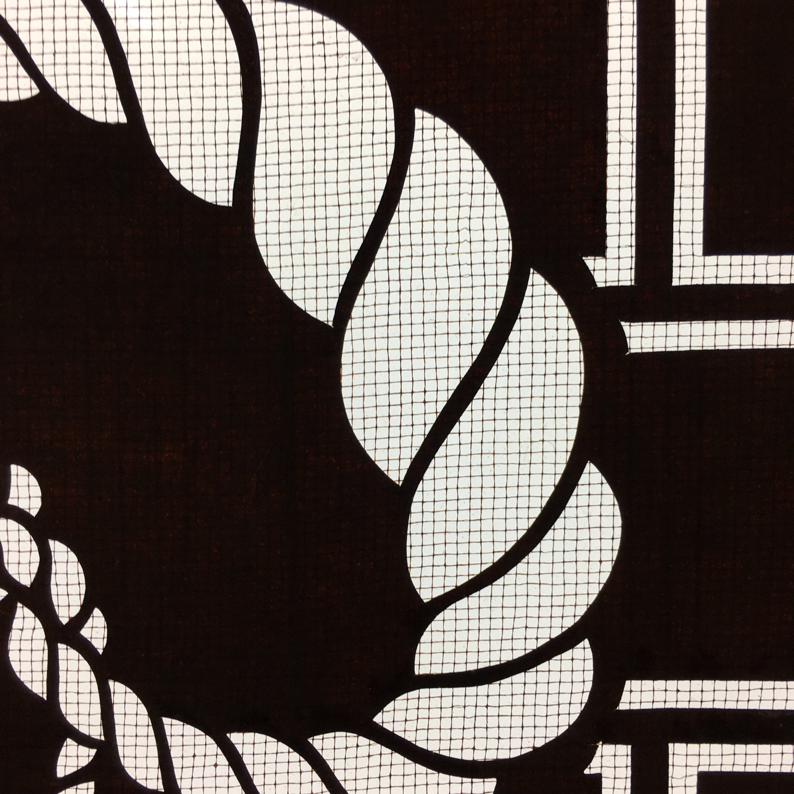 Antique Japanese Katagami Paper Kimono Stencil Katazome Graphic Design C619