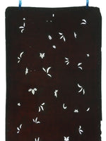 Antique Japanese Katagami Paper Kimono Stencil Katazome Leaf Pattern C851