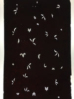 Antique Japanese Katagami Paper Kimono Stencil Katazome Leaf Pattern C851