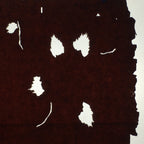 Antique Japanese Katagami Paper Kimono Stencil Katazome Leaf Pattern C852
