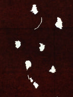 Antique Japanese Katagami Paper Kimono Stencil Katazome Leaf Pattern C852