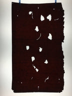 Antique Japanese Katagami Paper Kimono Stencil Katazome Leaf Pattern C852
