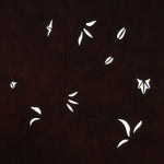 Antique Japanese Katagami Paper Kimono Stencil Katazome Leaf Pattern C871