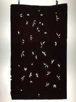 Antique Japanese Katagami Paper Kimono Stencil Katazome Leaf Pattern C877