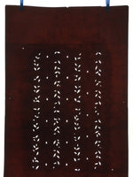 Antique Japanese Katagami Paper Kimono Stencil Katazome Leaf Pattern C880