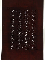 Antique Japanese Katagami Paper Kimono Stencil Katazome Leaf Pattern C880