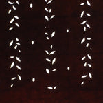 Antique Japanese Katagami Paper Kimono Stencil Katazome Leaf Pattern C880