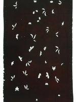 Antique Japanese Katagami Paper Kimono Stencil Katazome Leaf Pattern C882