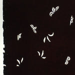 Antique Japanese Katagami Paper Kimono Stencil Katazome Leaf Pattern C882