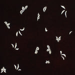 Antique Japanese Katagami Paper Kimono Stencil Katazome Leaf Pattern C882