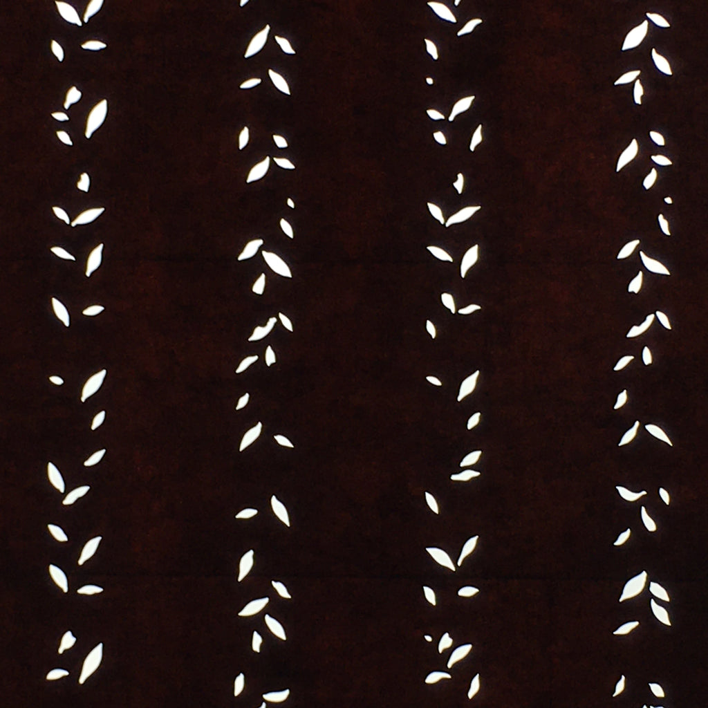Antique Japanese Katagami Paper Kimono Stencil Katazome Leaf Pattern C883