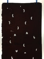 Antique Japanese Katagami Paper Kimono Stencil Katazome Momiji Leaf Pattern C850