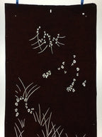Antique Japanese Katagami Paper Kimono Stencil Katazome Plant Leaf Pattern C862