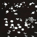 Antique Japanese Katagami Paper Kimono Stencil Katazome Plants Flowers C838