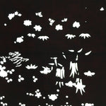 Antique Japanese Katagami Paper Kimono Stencil Katazome Plants Flowers C838