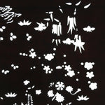 Antique Japanese Katagami Paper Kimono Stencil Katazome Plants Flowers C838
