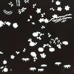Antique Japanese Katagami Paper Kimono Stencil Katazome Plants Flowers C838
